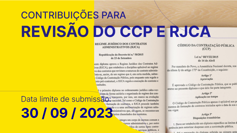 Participe da revisão do Código da Contratação Pública e do Regime Jurídico dos Contratos Administrativos