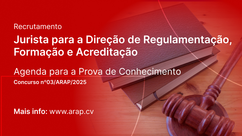 Recrutamento Jurista para DRFA: Agenda para a Prova de Conhecimento