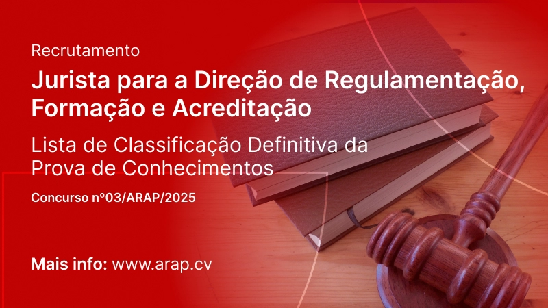 Recrutamento Jurista para DRFA: Resultado Defintivo da Prova de Conhecimento