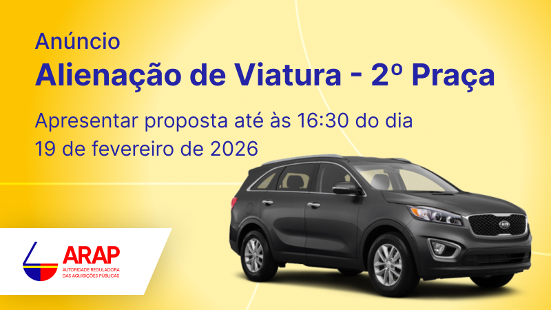 Anúncio Alienação de Viatura - 2º Praça