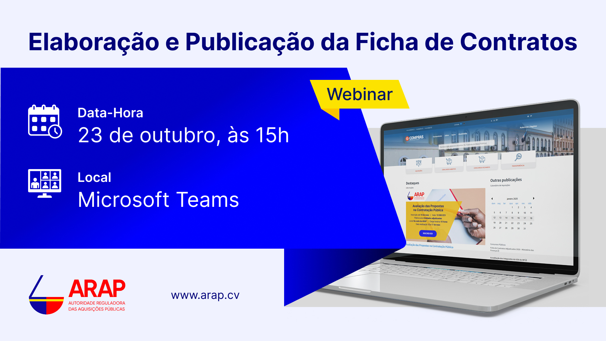Webinar: Elaboração e Publicação da Ficha de Contratos