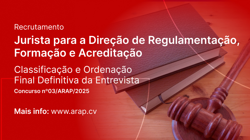 Recrutamento Jurista para DRFA: Classificação e Ordenação Final Definitiva da Entrevista